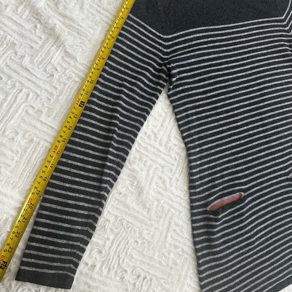 Boden Sweater Dress Striped - Long Sleeve Women's - Size US 8 Front Pockets Gray - Picture 5 of 10